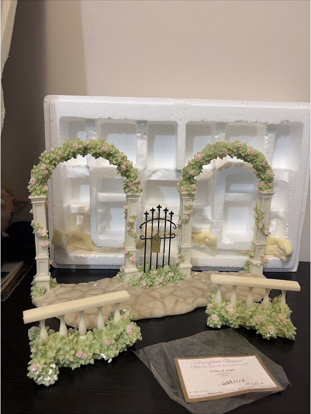 Seraphim Classics GARDEN OF ANGELS Dealer Edition Garden Gate Set #81829